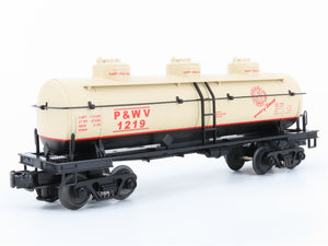 O Gauge 3-Rail MTH P&WV Pittsburgh & West Virginia 3-Dome Tank Car #8516