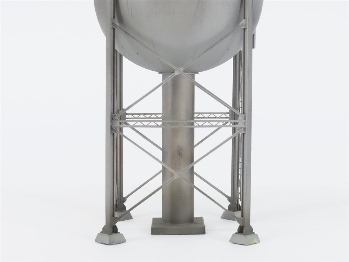 HO Scale Rail Works/Woosung BRASS 100k Gal Steel Water Tank - Custom &amp; Weathered