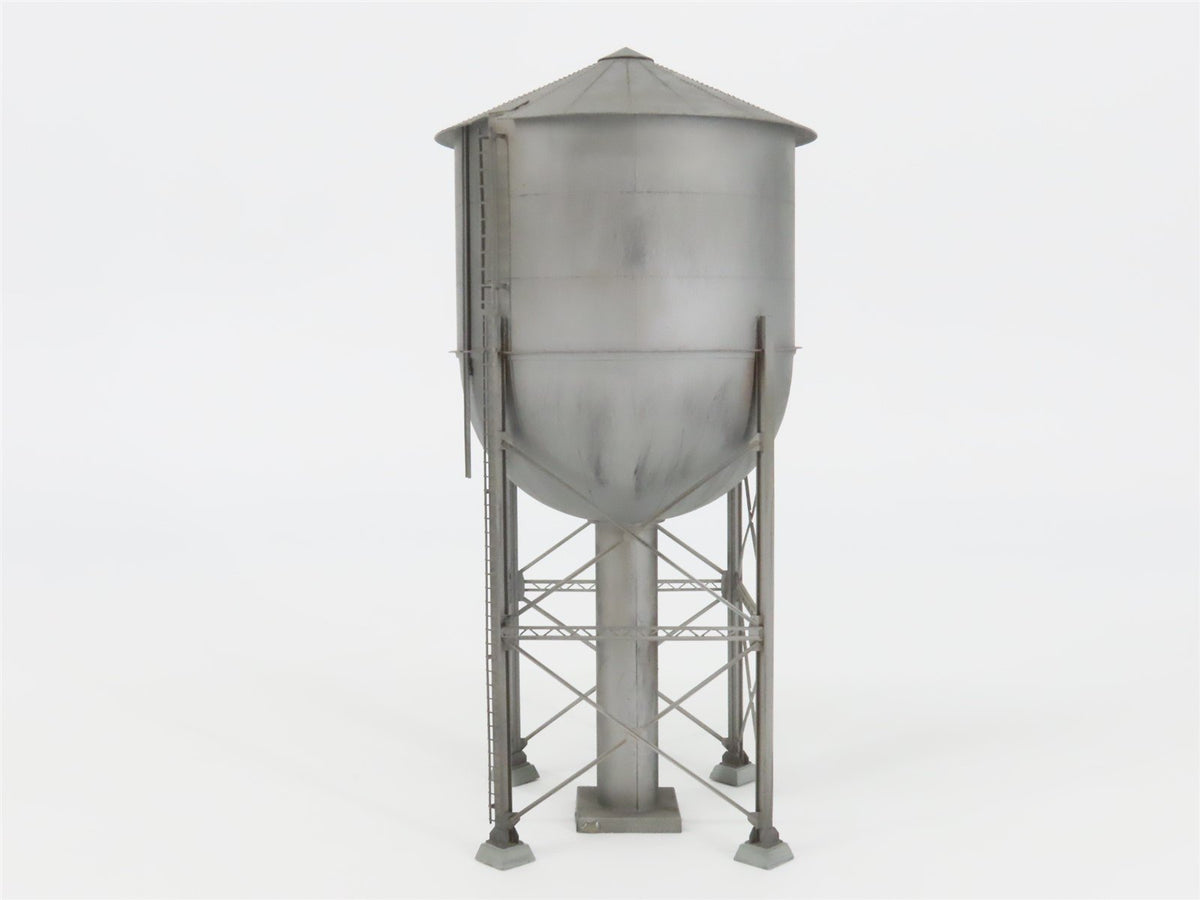 HO Scale Rail Works/Woosung BRASS 100k Gal Steel Water Tank - Custom &amp; Weathered