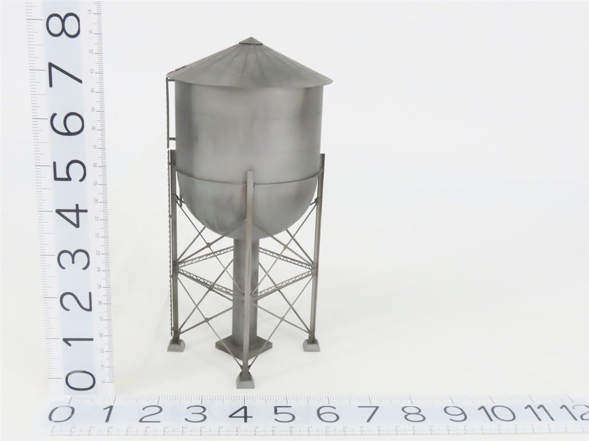 HO Scale Rail Works/Woosung BRASS 100k Gal Steel Water Tank - Custom &amp; Weathered