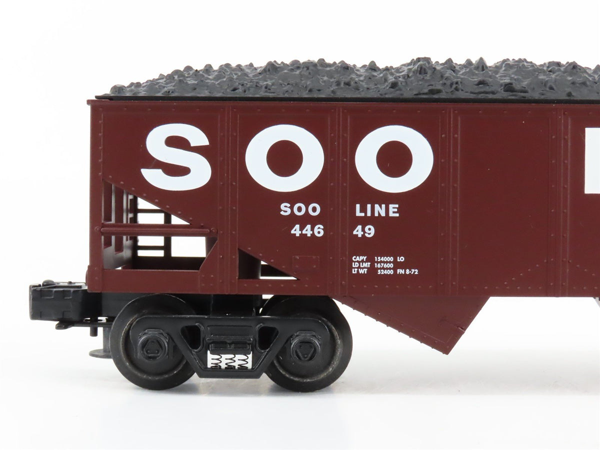 O Gauge 3-Rail Industrial Rail IDM 4006 SOO Line 2-Bay Hopper #44649 w/ Load