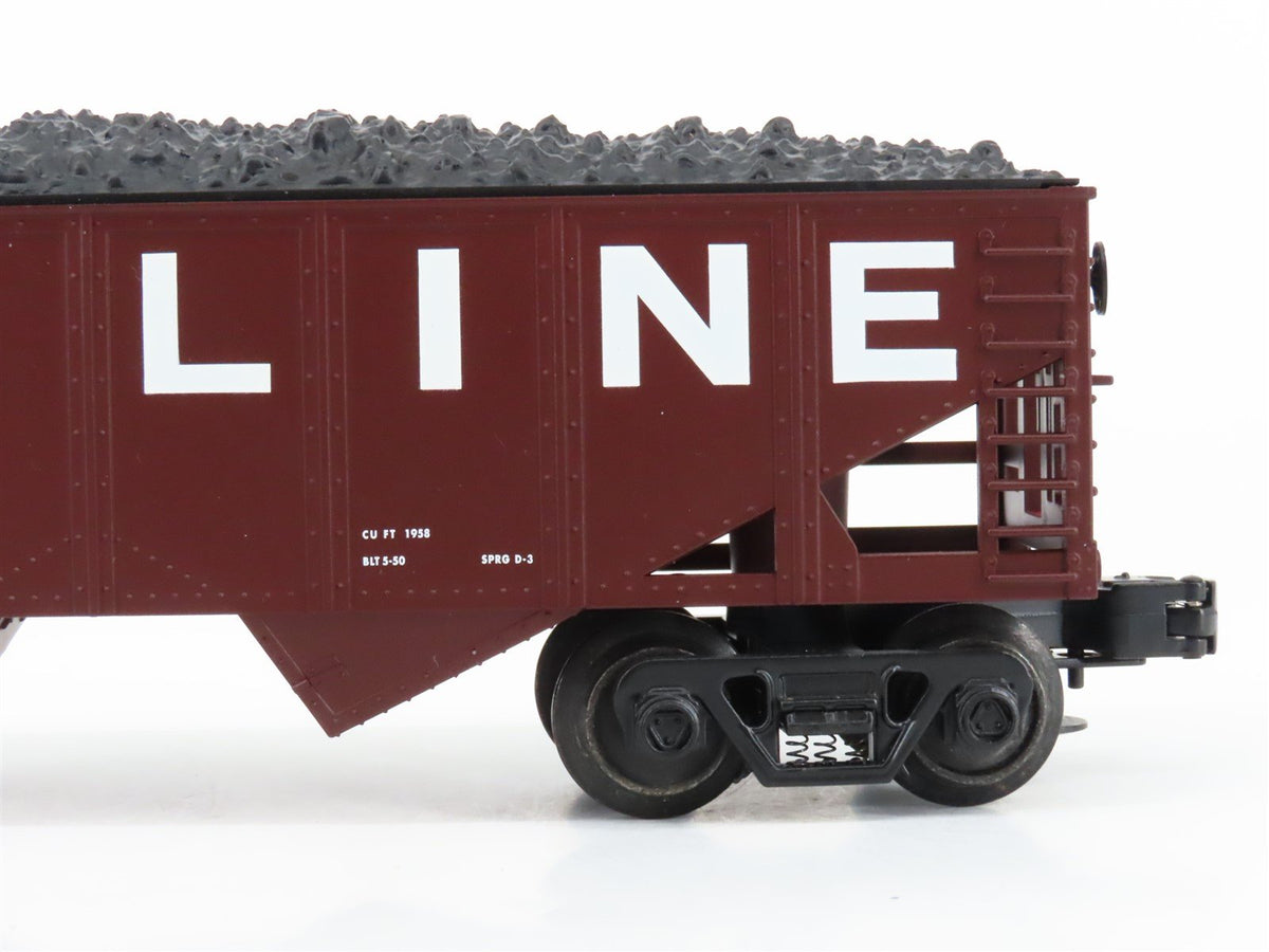 O Gauge 3-Rail Industrial Rail IDM 4006 SOO Line 2-Bay Hopper #44649 w/ Load