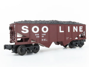 O Gauge 3-Rail Industrial Rail IDM 4006 SOO Line 2-Bay Hopper #44649 w/ Load