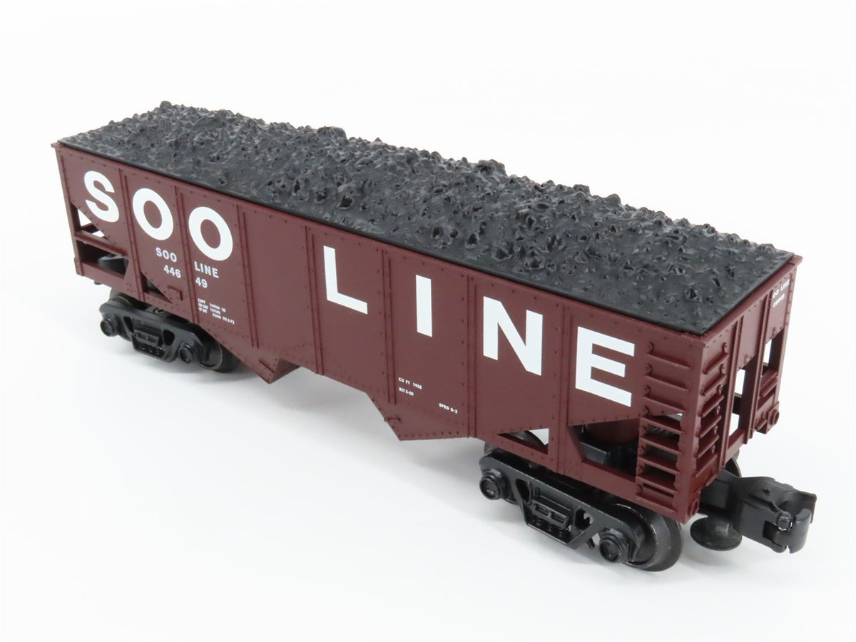 O Gauge 3-Rail Industrial Rail IDM 4006 SOO Line 2-Bay Hopper #44649 w/ Load