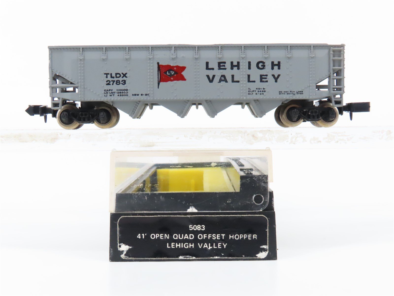 N Scale Bachmann 5083 LV Lehigh Valley 41' 4-Bay Hopper #2783