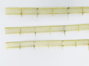 HO Scale Rail Works/Woosung BRASS PRR Undecorated 300' Inter-Track Fence & Gate