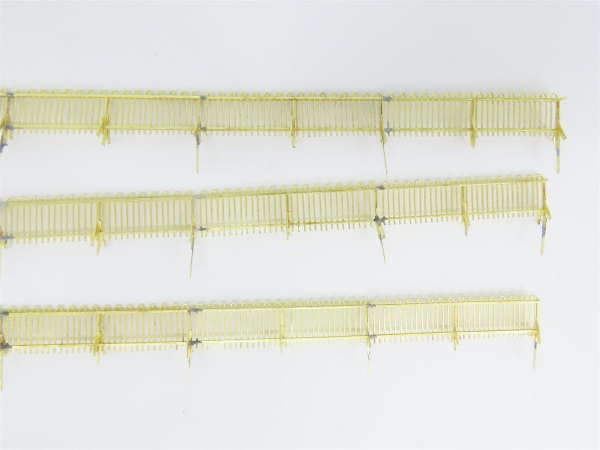 HO Scale Rail Works/Woosung BRASS PRR Undecorated 300&#39; Inter-Track Fence &amp; Gate