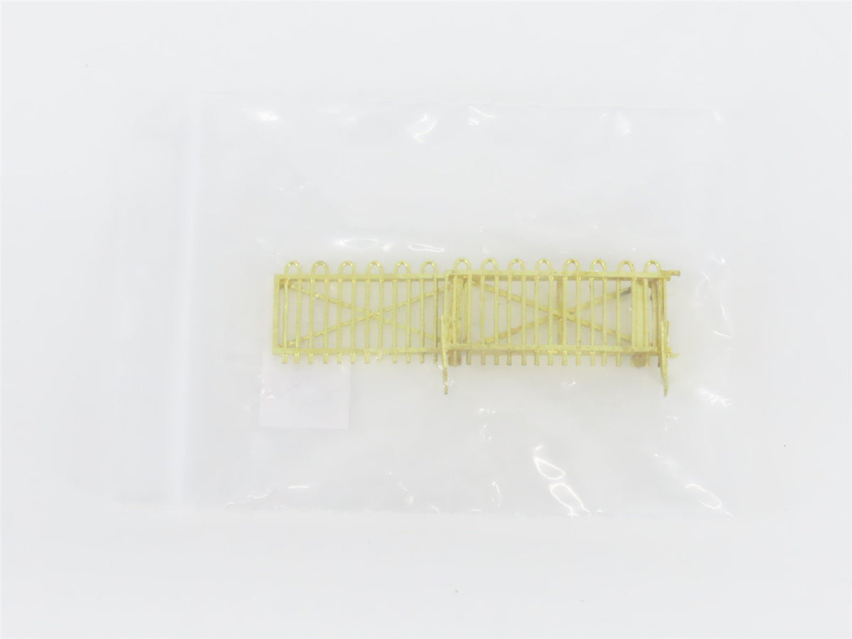 HO Scale Rail Works/Woosung BRASS PRR Undecorated 300&#39; Inter-Track Fence &amp; Gate