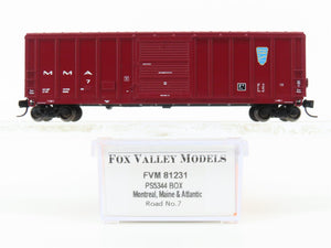 N Scale Fox Valley FVM 81231 MMA Montreal Maine & Atlantic PS5344 Boxcar #7