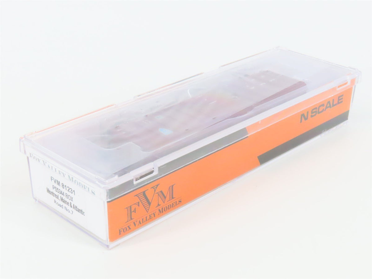 N Scale Fox Valley FVM 81231 MMA Montreal Maine &amp; Atlantic PS5344 Boxcar #7