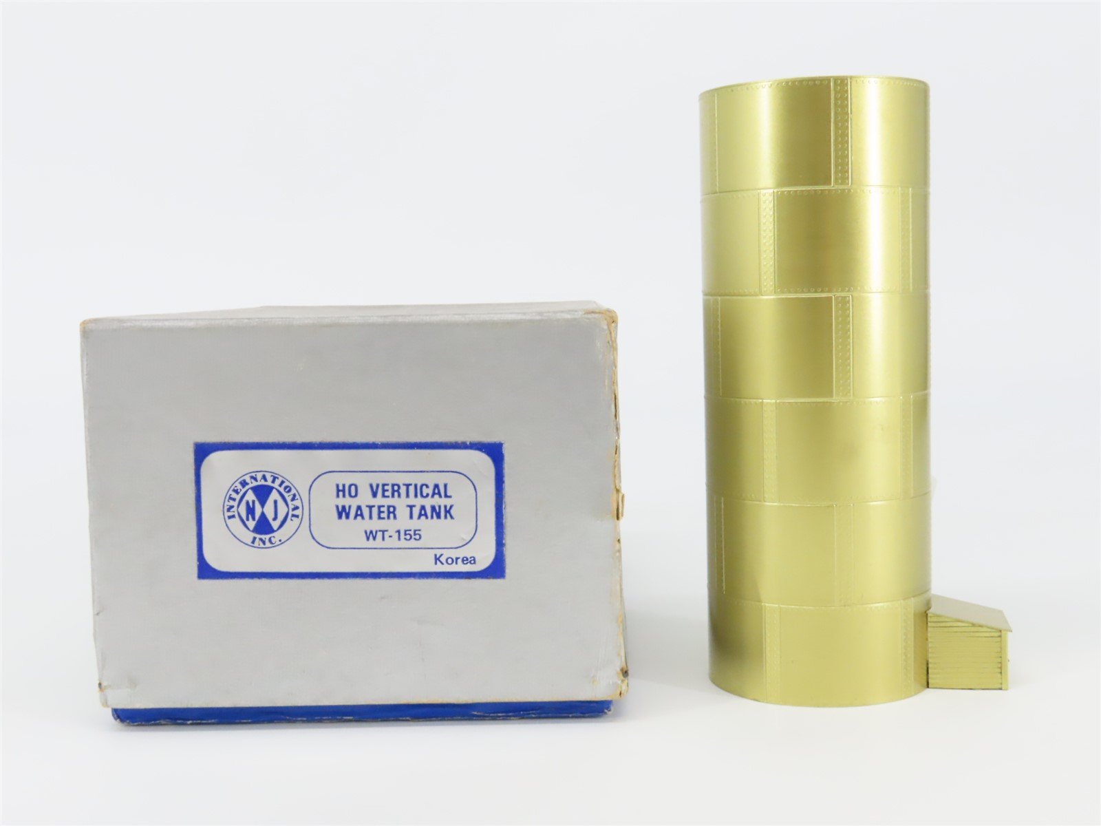 HO Scale NJ International BRASS WT-155 Undecorated Vertical Water Tank