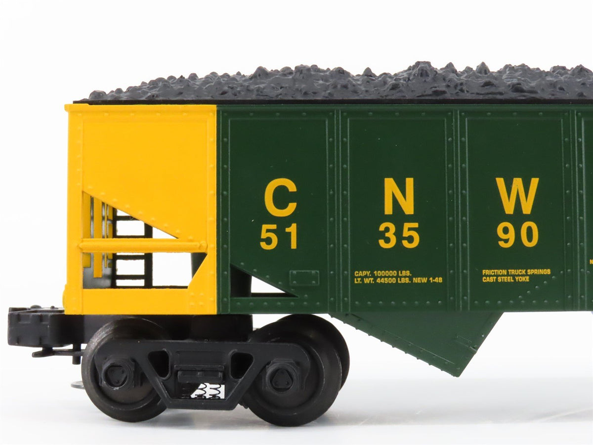 O Gauge 3-Rail Industrial Rail IDM 4004 CNW Railroad 2-Bay Coal Hopper #513590