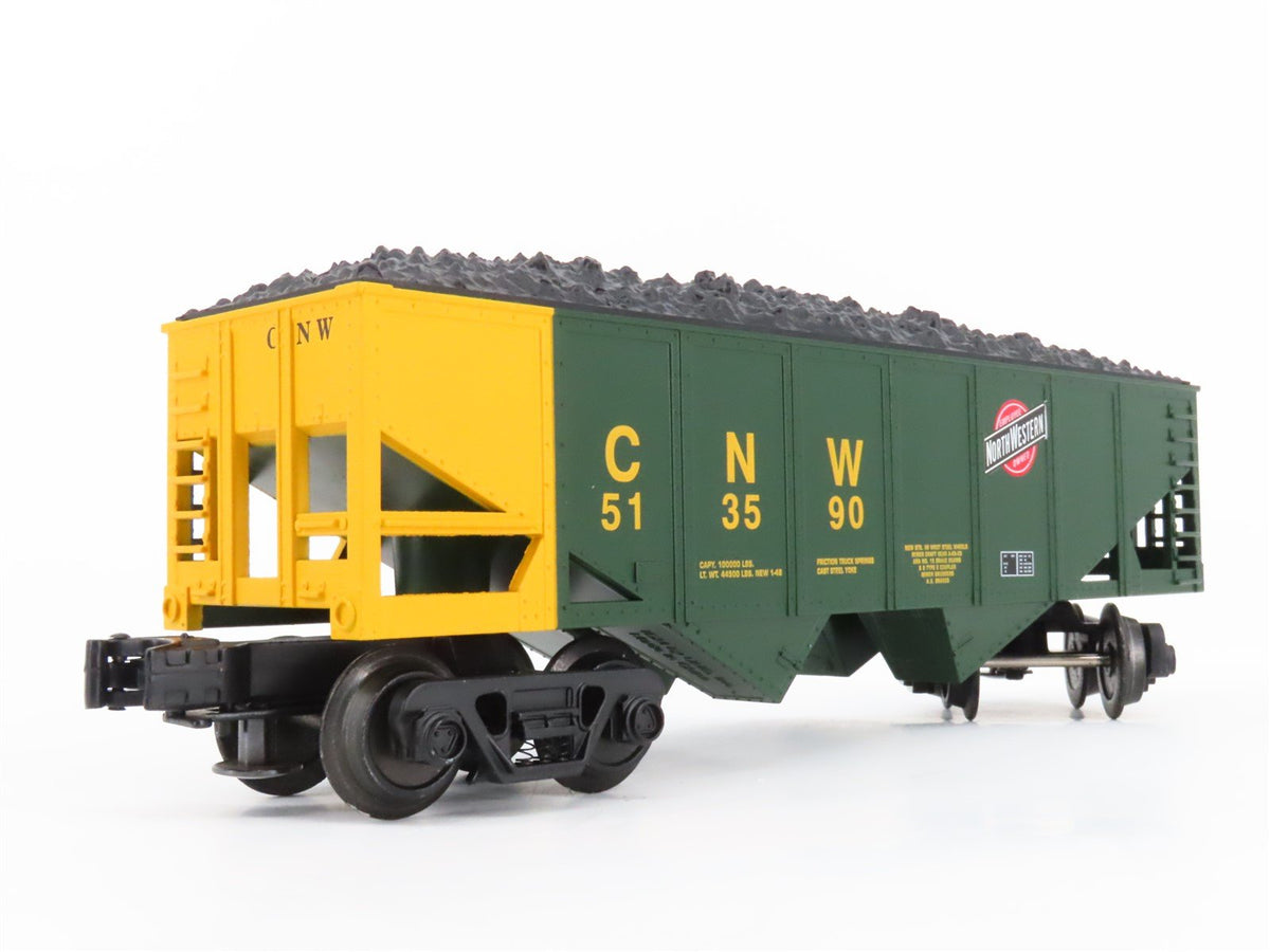 O Gauge 3-Rail Industrial Rail IDM 4004 CNW Railroad 2-Bay Coal Hopper #513590