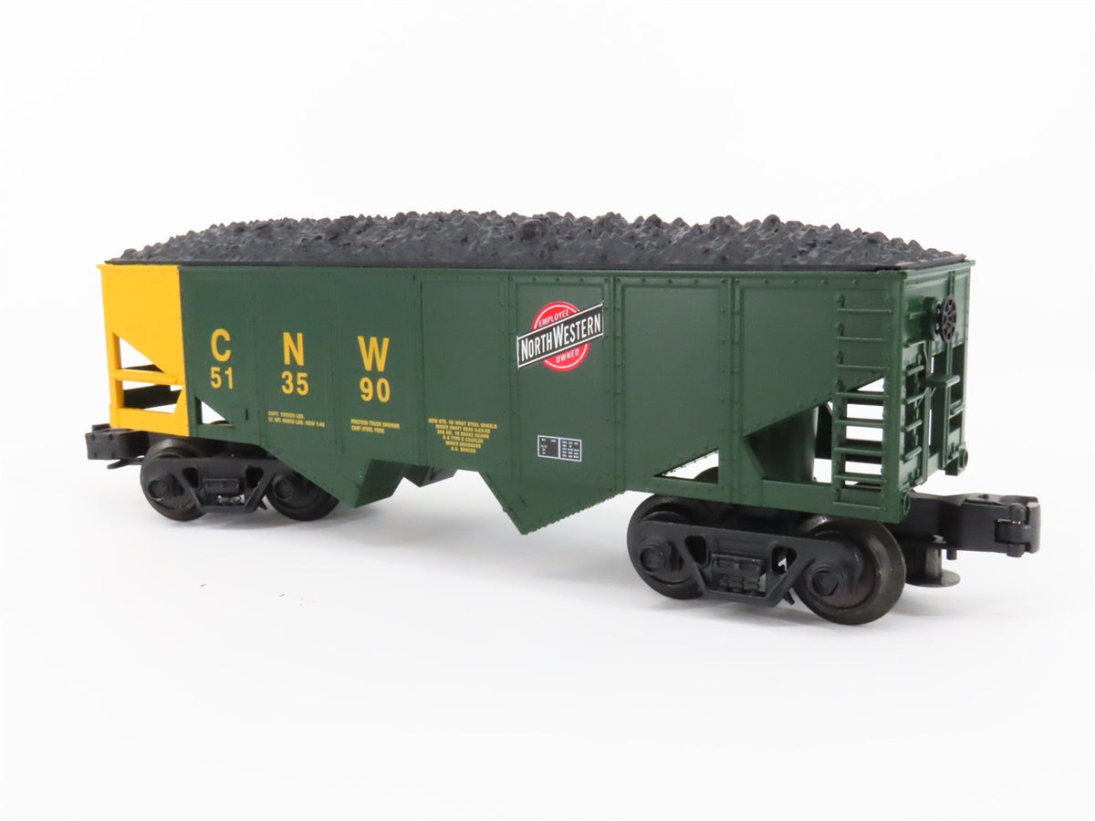 O Gauge 3-Rail Industrial Rail IDM 4004 CNW Railroad 2-Bay Coal Hopper #513590