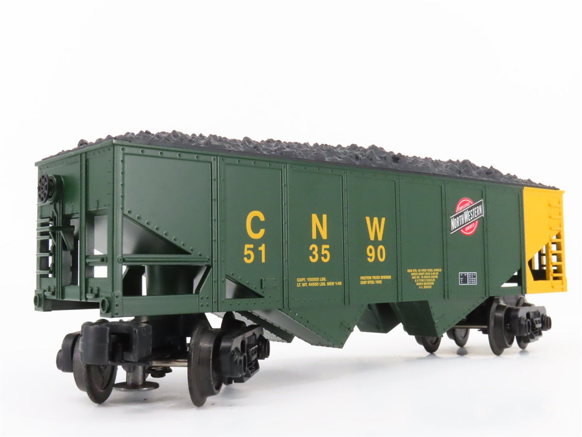 O Gauge 3-Rail Industrial Rail IDM 4004 CNW Railroad 2-Bay Coal Hopper #513590