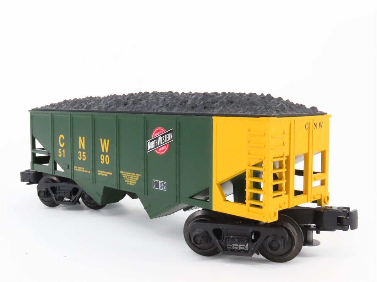 O Gauge 3-Rail Industrial Rail IDM 4004 CNW Railroad 2-Bay Coal Hopper #513590