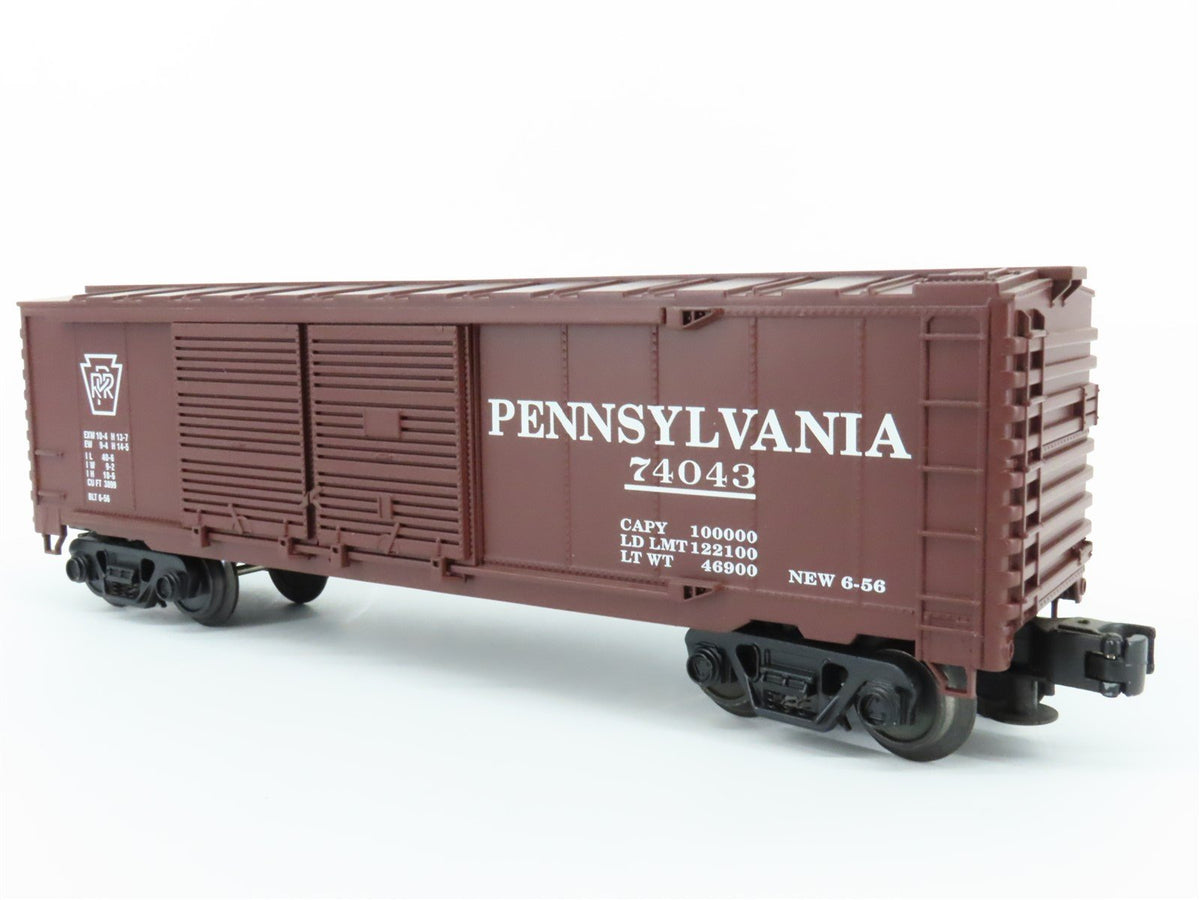 O Gauge 3-Rail Industrial Rail IDMU1104 PRR Pennsylvania Box Car #74043