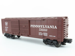 O Gauge 3-Rail Industrial Rail IDMU1104 PRR Pennsylvania Box Car #74043