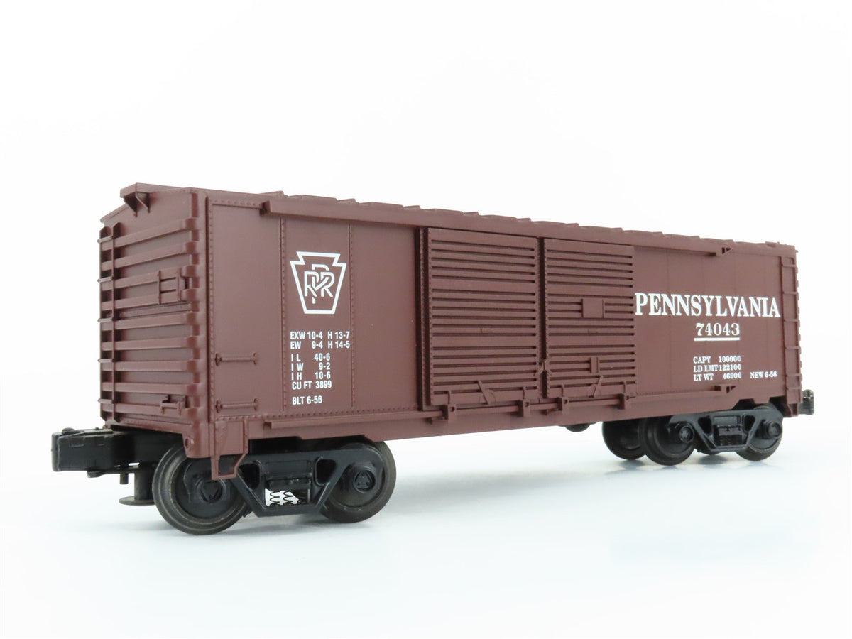 O Gauge 3-Rail Industrial Rail IDMU1104 PRR Pennsylvania Box Car #74043