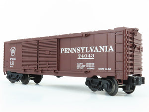 O Gauge 3-Rail Industrial Rail IDMU1104 PRR Pennsylvania Box Car #74043