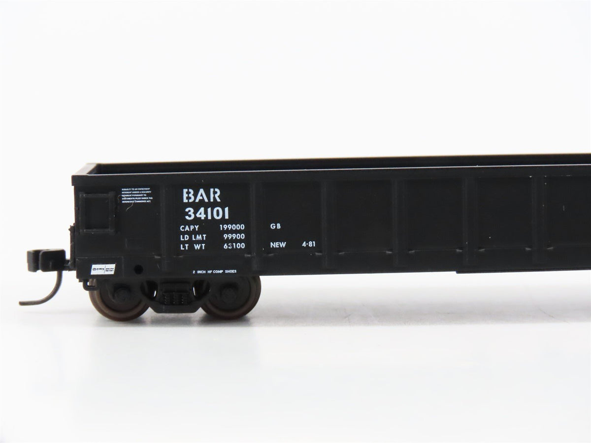 N Scale Atlas 45575 BAR Bangor &amp; Aroostook 52&#39;-6&quot; Evans Gondola #34101