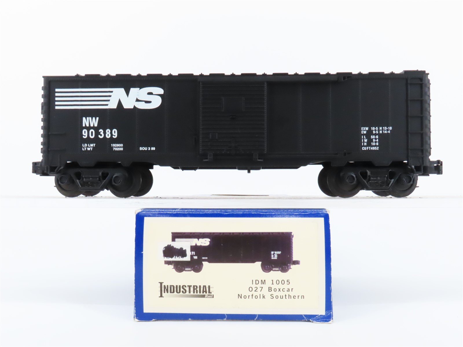 O Gauge 3-Rail Industrial Rail IDM 1005 NW NS Norfolk Southern Box Car #90389