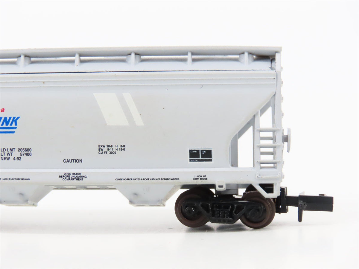 N Scale Atlas 3917 MRL Montana Rail Link 2-Bay Covered Hopper #9082