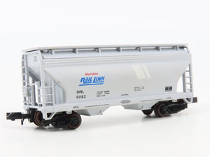 N Scale Atlas 3917 MRL Montana Rail Link 2-Bay Covered Hopper #9082