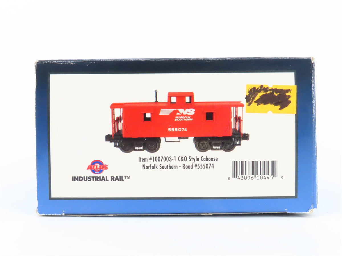 O Gauge 3-Rail Atlas Industrial Rail 1007003-1 NS Railroad Caboose #555074