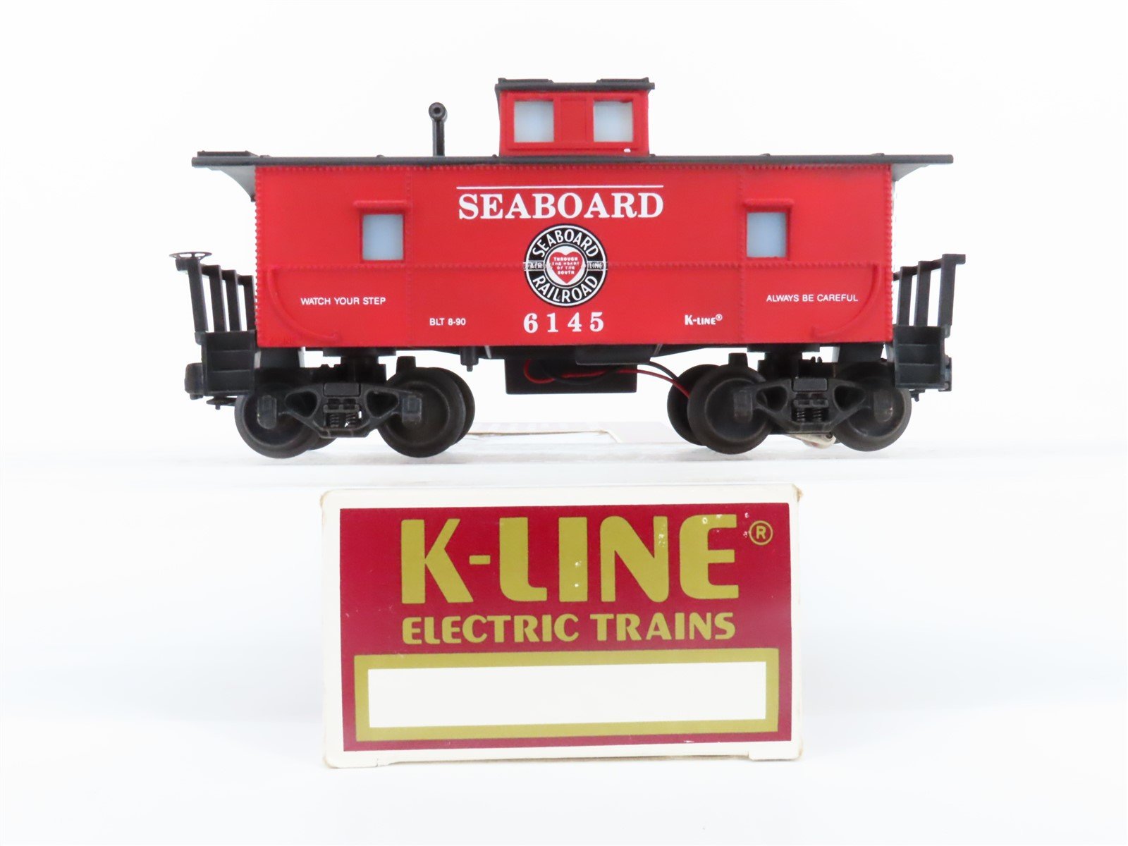 O Gauge 3-Rail K-Line SBD Seaboard Railroad Lighted Caboose #6145