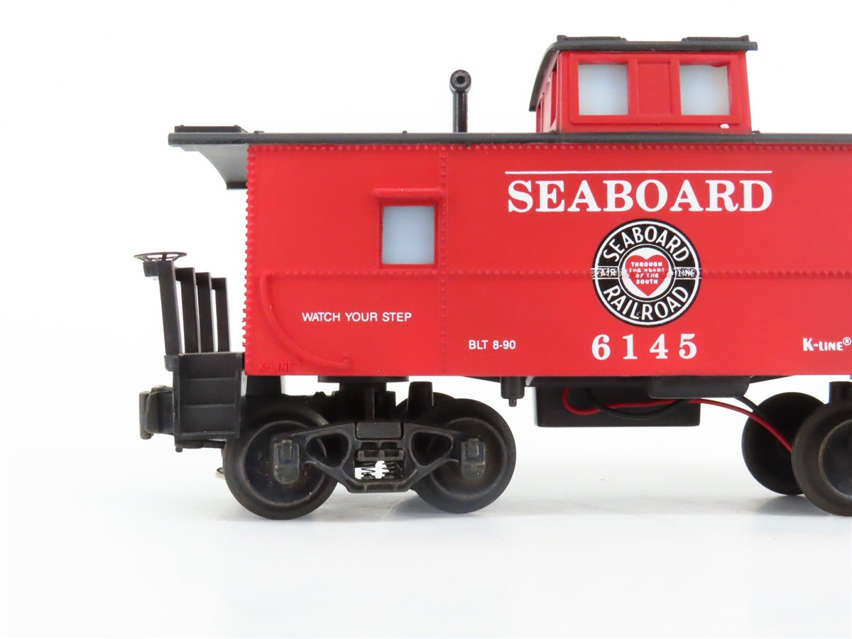 O Gauge 3-Rail K-Line SBD Seaboard Railroad Lighted Caboose #6145