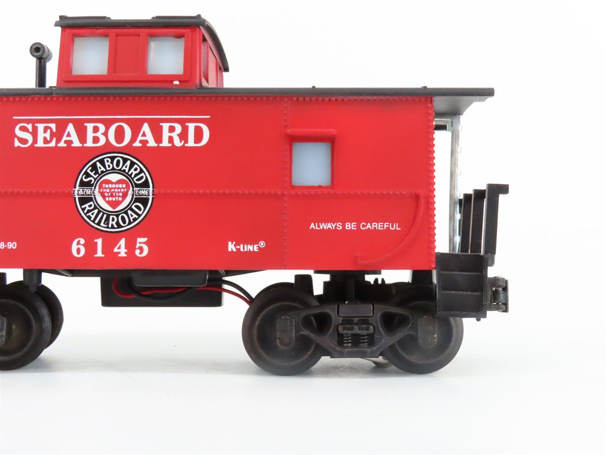 O Gauge 3-Rail K-Line SBD Seaboard Railroad Lighted Caboose #6145