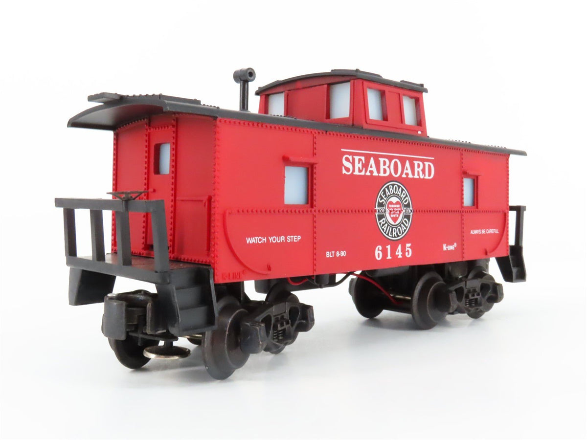 O Gauge 3-Rail K-Line SBD Seaboard Railroad Lighted Caboose #6145