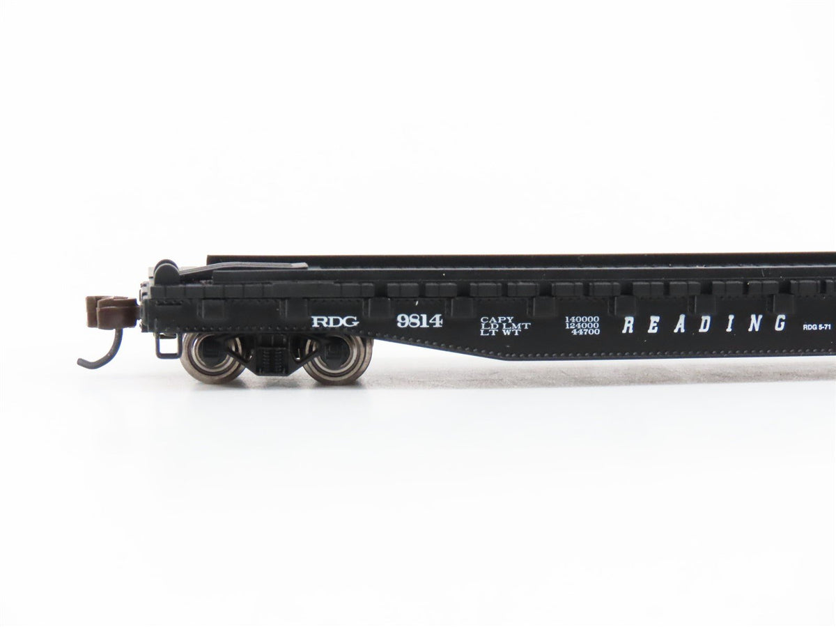 N Scale Bachmann 16754 RDG Reading Piggy Back Flatcar #9814 /Reading Trailer