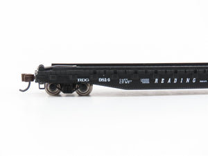 N Scale Bachmann 16754 RDG Reading Piggy Back Flatcar #9814 /Reading Trailer