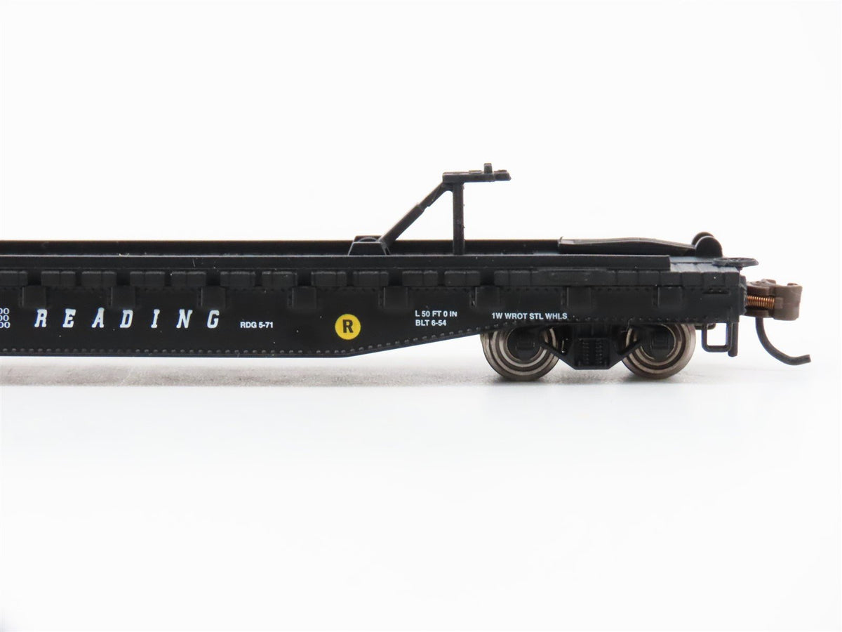 N Scale Bachmann 16754 RDG Reading Piggy Back Flatcar #9814 /Reading Trailer
