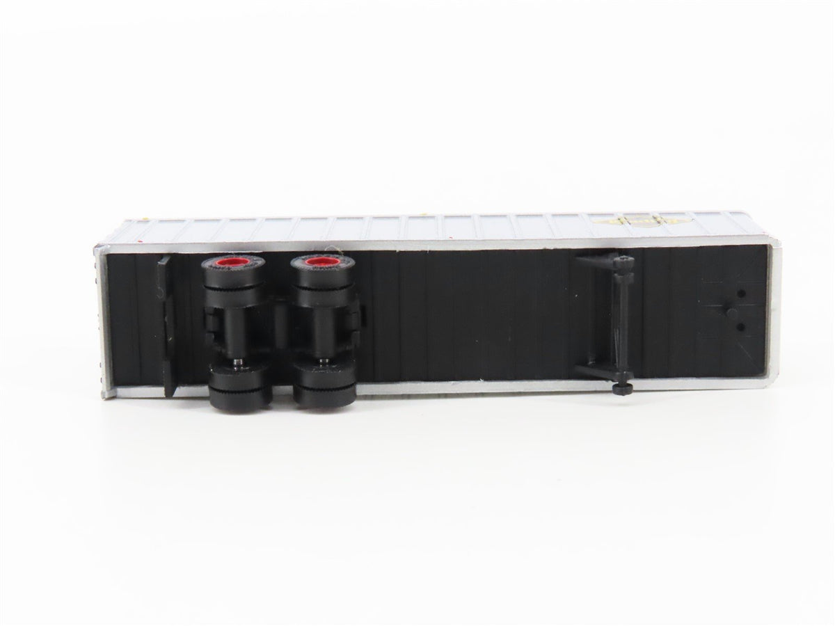 N Scale Bachmann 16754 RDG Reading Piggy Back Flatcar #9814 /Reading Trailer