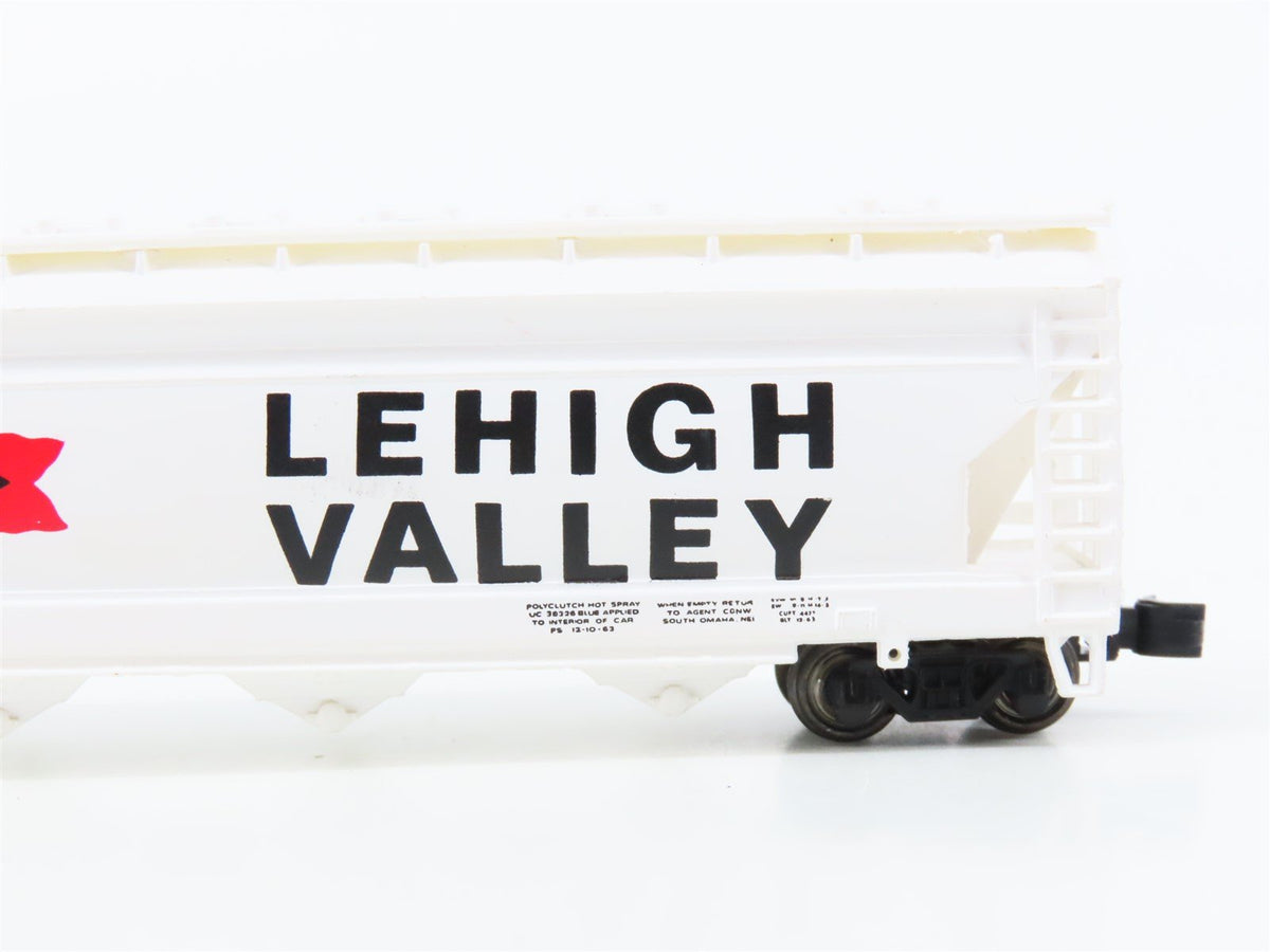 N Scale Bachmann 70577 TLDX Lehigh Valley 56&#39; Centerflow 4-Bay Hopper #2730