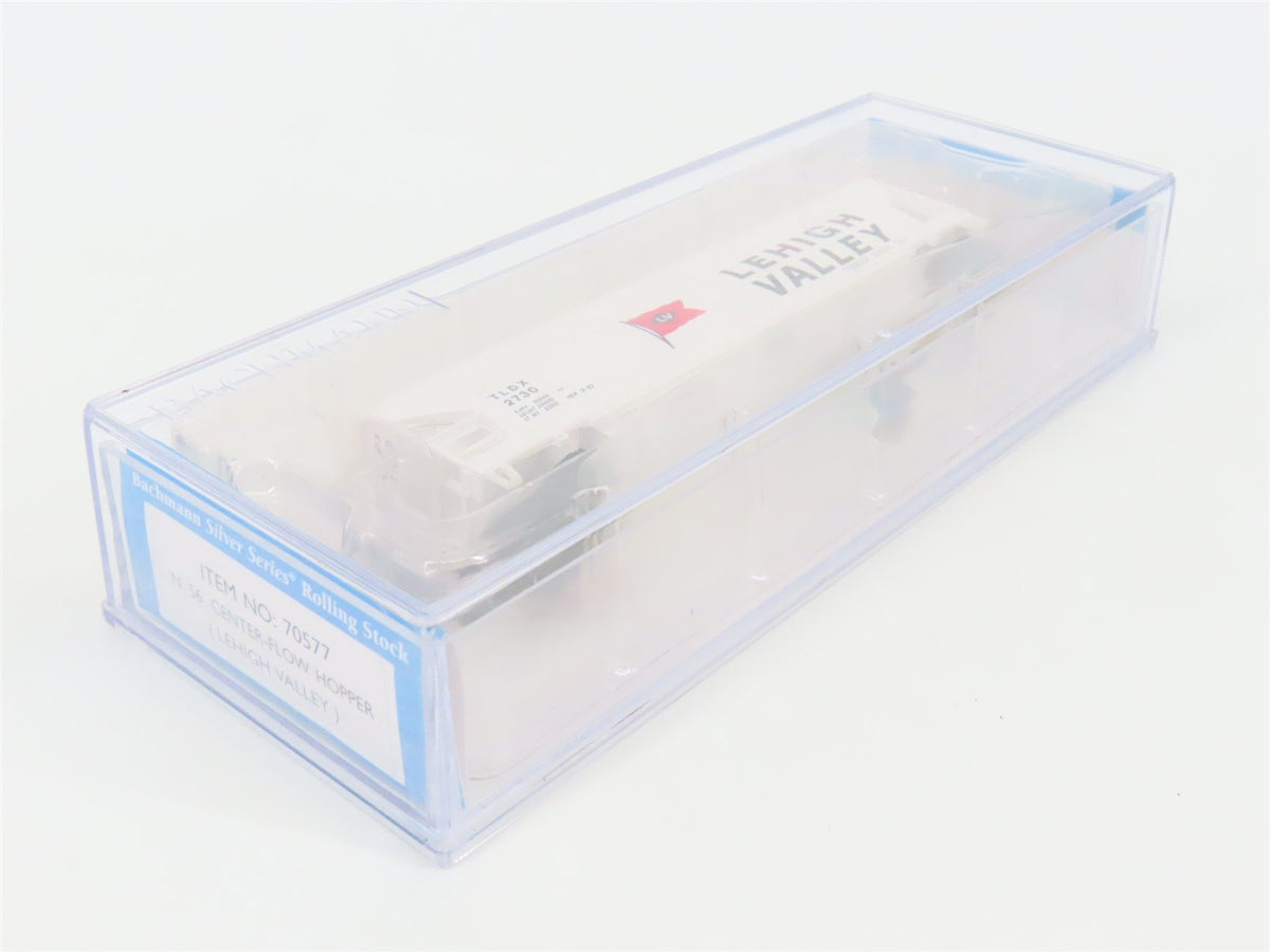 N Scale Bachmann 70577 TLDX Lehigh Valley 56&#39; Centerflow 4-Bay Hopper #2730