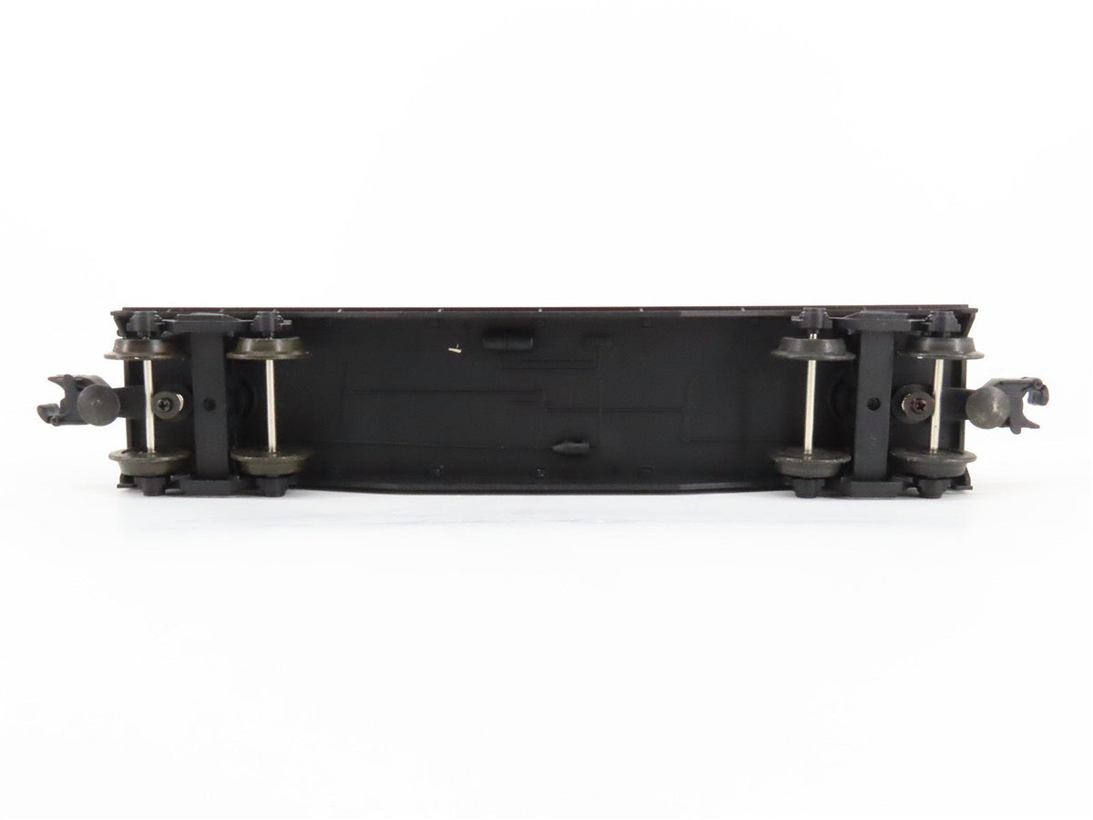 O Gauge 3-Rail Industrial Rail IDM 7502 B&amp;O Bulkhead Flat Car #8975 w/ Stakes