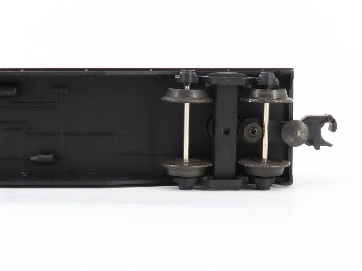 O Gauge 3-Rail Industrial Rail IDM 7502 B&amp;O Bulkhead Flat Car #8975 w/ Stakes