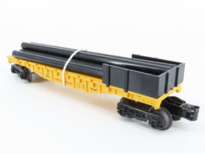 O Gauge 3-Rail K-Line K-6673 UP Union Pacific Flat Car w/ Pipes #6673