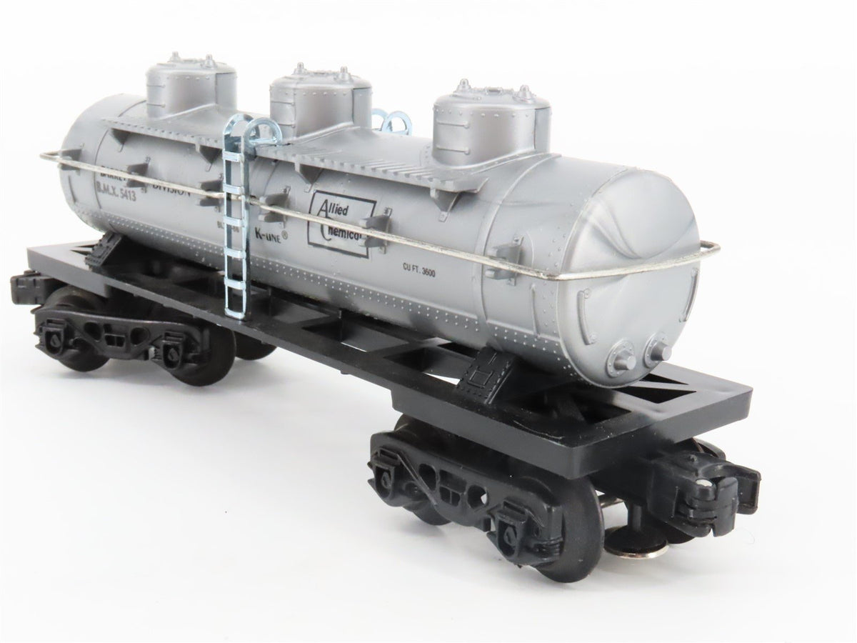 O Gauge 3-Rail K-Line K-5413 BMX Allied Chemical 3 Dome Tank Car #5413