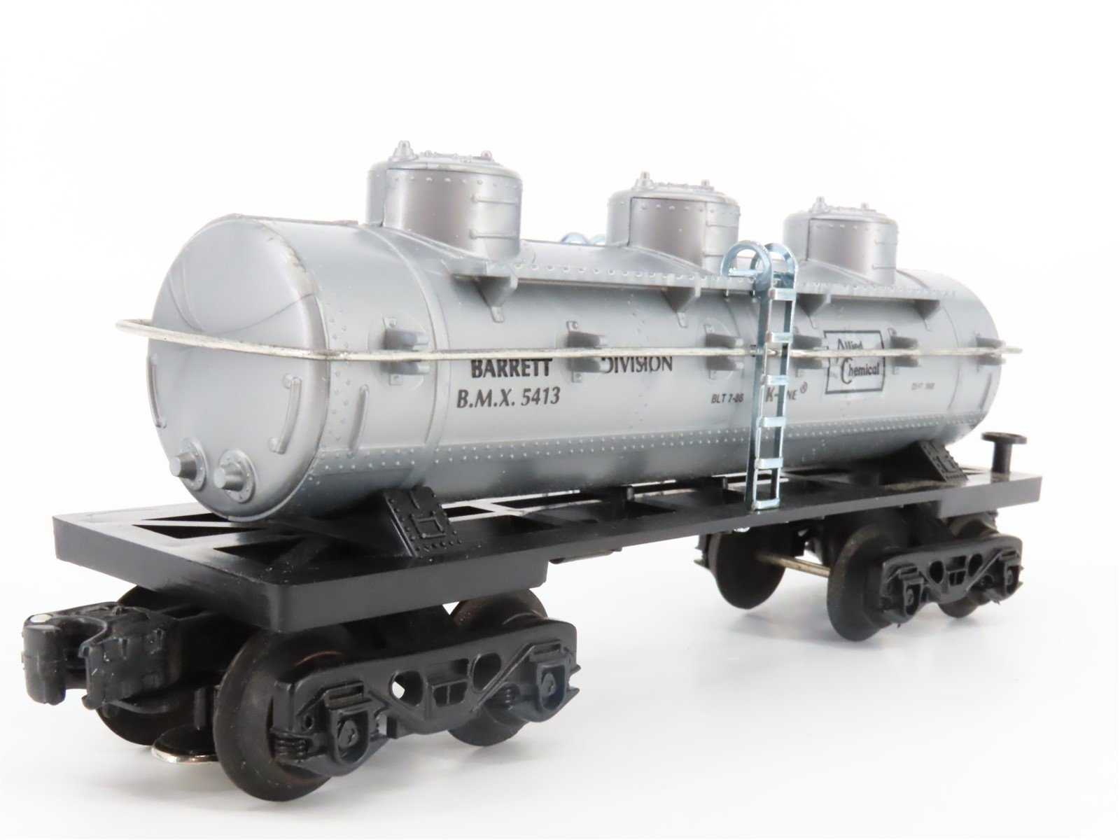 O Gauge 3-Rail K-Line K-5413 BMX Allied Chemical 3 Dome Tank Car #5413