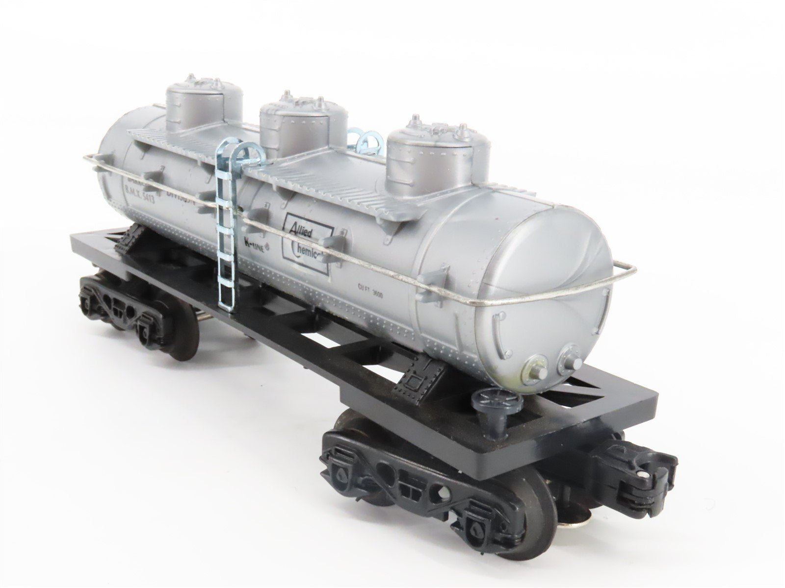 O Gauge 3-Rail K-Line K-5413 BMX Allied Chemical 3 Dome Tank Car #5413