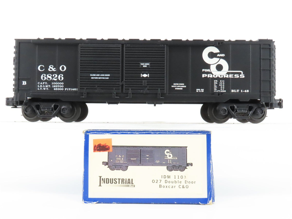 O Gauge 3-Rail Industrial Rail IDM 1101 C&amp;O Chesapeake &amp; Ohio Box Car #6826