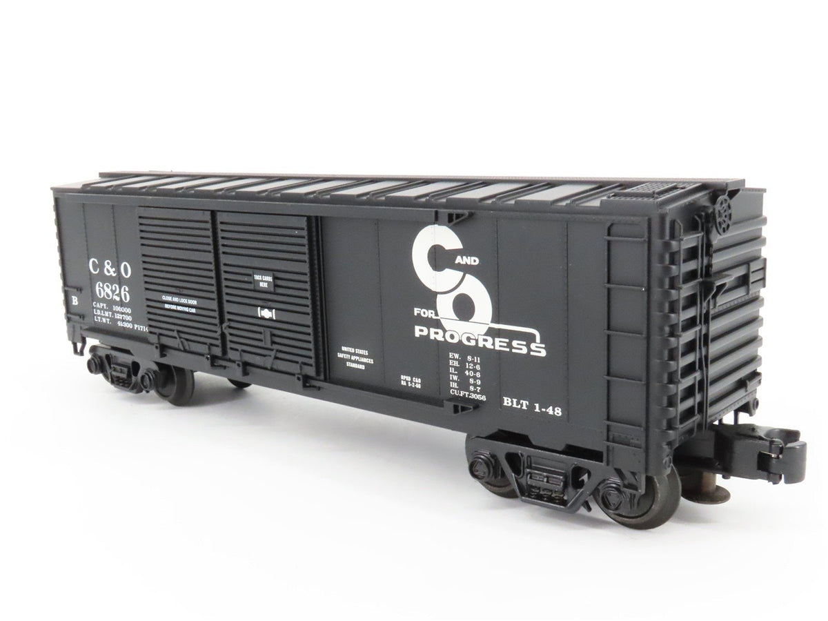 O Gauge 3-Rail Industrial Rail IDM 1101 C&amp;O Chesapeake &amp; Ohio Box Car #6826