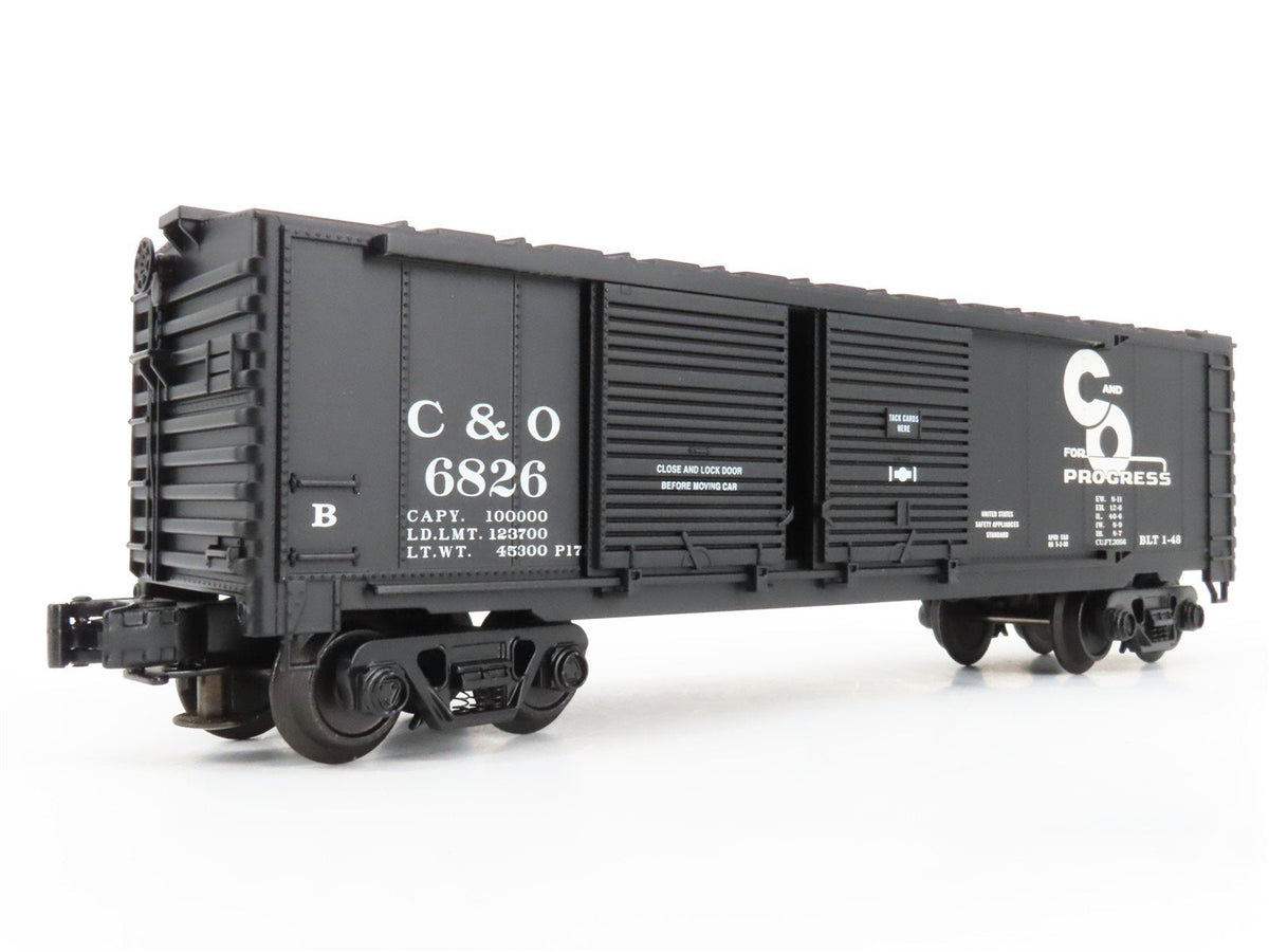 O Gauge 3-Rail Industrial Rail IDM 1101 C&amp;O Chesapeake &amp; Ohio Box Car #6826