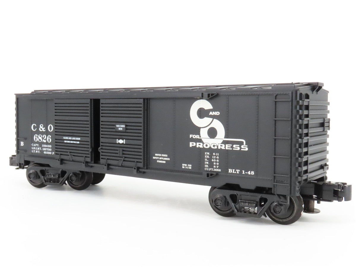O Gauge 3-Rail Industrial Rail IDM 1101 C&amp;O Chesapeake &amp; Ohio Box Car #6826