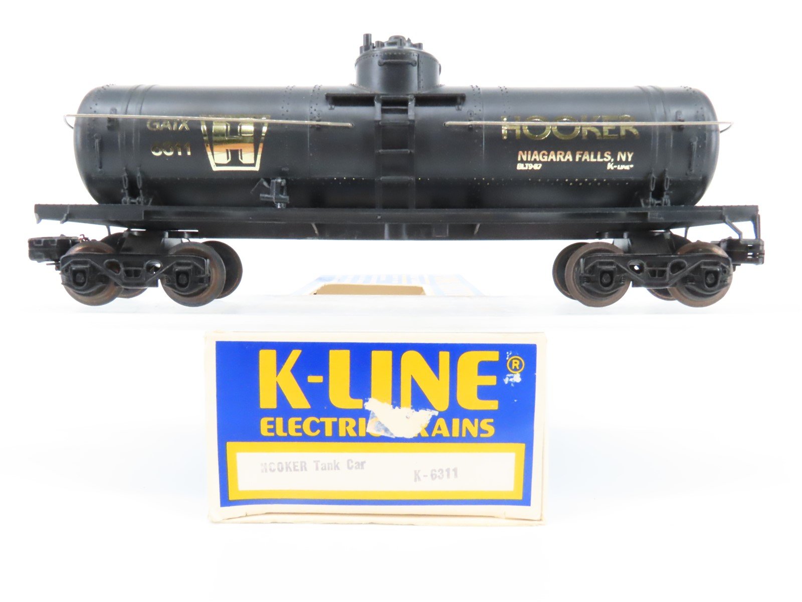 O Gauge 3-Rail K-Line K-6311 GATX Hooker Single Dome Tank Car #6311